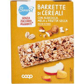 Barrette Di Cereali Con Albicocca Mela Frutta Secc Coop Bene Si X