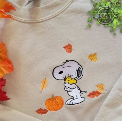 Snoopy Sweatshirt Uk Us Embroidered The Peanuts Sweatshirt Tshirt