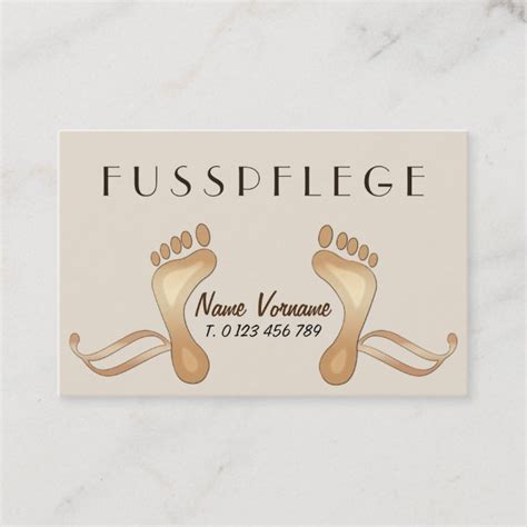 fußpflege visitenkarte Zazzle ch