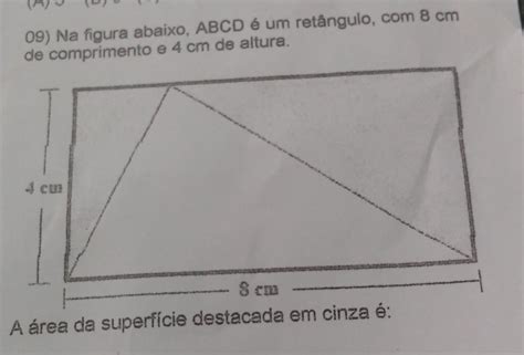 Na Figura Abaixo Abcd Um Ret Ngulo Cm De Comprimento E