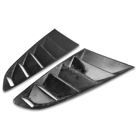 Cobra Tek Mustang Quarter Window Louvers Gloss Black Carbon Fiber Cbk