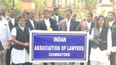 TN Indian Lawyers Association Holds Protest Over Victoria Gowris