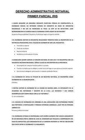 ADM 2 Notarial PDF PREGUNTERO 2 PARCIAL DERECHO ADMINISTRATIVO