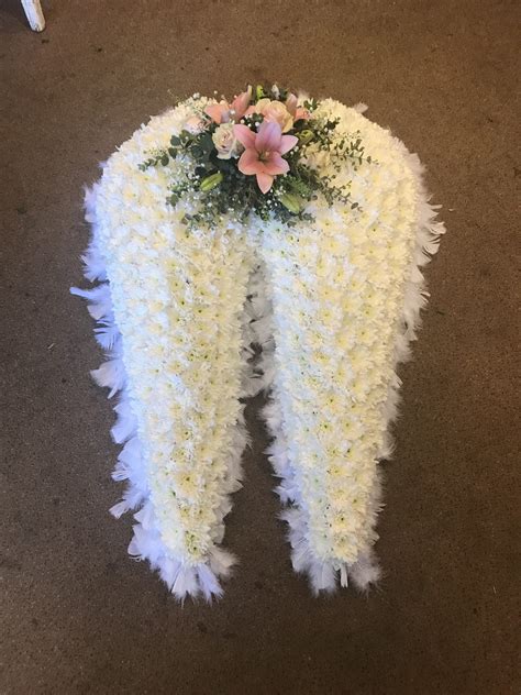 Angel Wings Funeral Tribute Blossoms Florist Portsmouth Bouquets