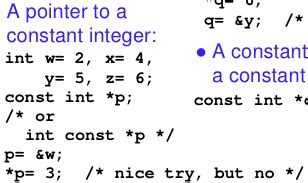 C Why Can A Const Int Point To A Non Const Int Stack Overflow