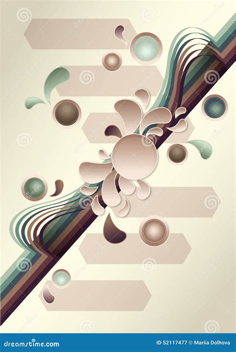 Abstract Poster Design Stock Vector Illustration Of Motif 52117477