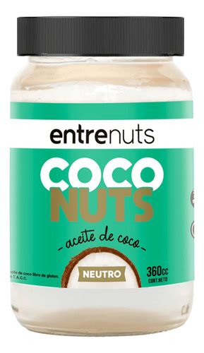 Aceite De Coco Neutro 100 Puro 360cc Entrenuts Sin Tacc