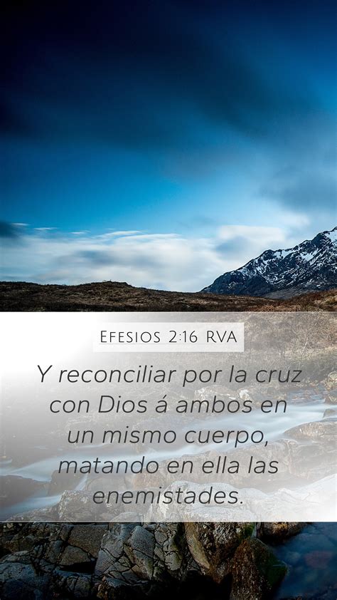 Efesios 2 16 RVA Mobile Phone Wallpaper Y Reconciliar Por La Cruz Con