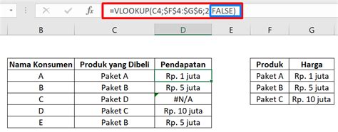 Rumus Vlookup Excel Cara Menggunakan Dan Contohnya