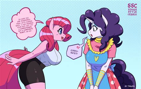 Sudden Style Change | Pinkie Pie x Rarity RE by Traupa on DeviantArt