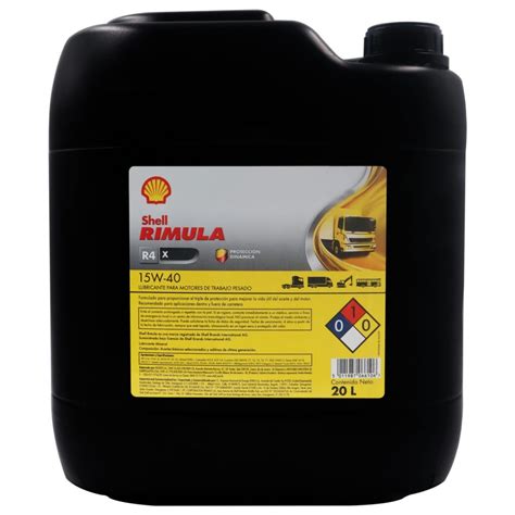 SHELL RIMULA R4X 15W 40 Disbattery Lubricantes