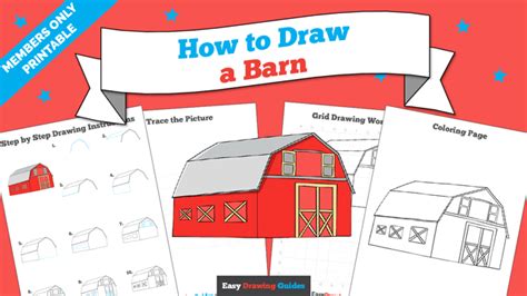 How to Draw a Barn - Really Easy Drawing Tutorial