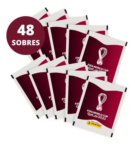 48 Sobres Barajitas Panini De Copa Mundial Qatar Wc 2022 Cuotas Sin