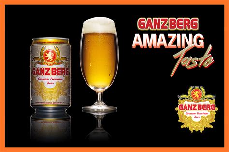 GANZBERG BEER Beer Packshot on Behance