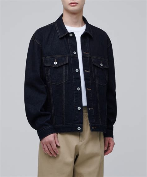 Musinsa Musinsa Standard Relaxed Denim Trucker Jacket Deep Indigo