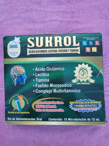 SUKROL LIQUIDSHOT VITAMINAS PARA EL CEREBRO Y NERVIOS 10 AMPOLLAS