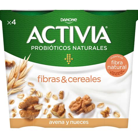 Fibras Cereales bífidus de avena y nueces pack 4 unidades 115 g