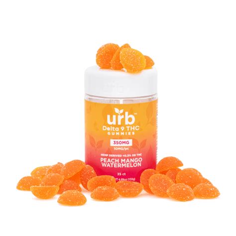 Shop Urb Delta Thc Gummies Peach Mango Watermelon Mg Total