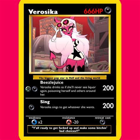 Pre Order Helluva Boss Verosika Pokémon Card Etsy