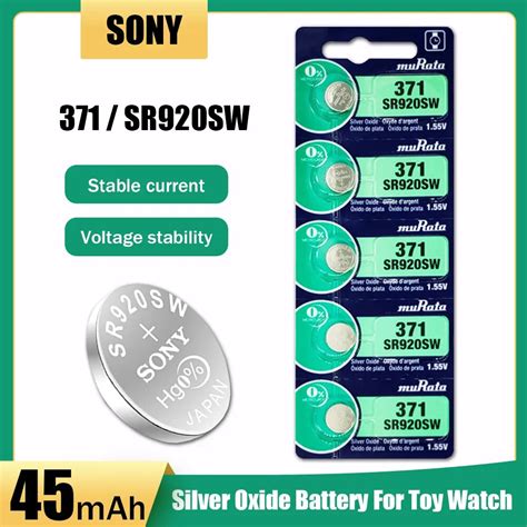 5PCS 1 55 V Original Sony 371 SR920SW AG6 920 LR920 LR69 171 370A