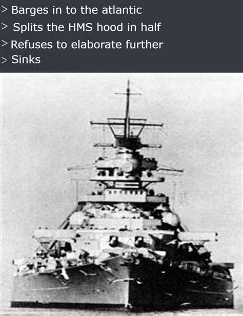 An Old Battleship With The Caption That Saysships In The Atlantic