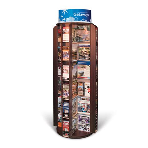 Spinning Brochure Rack 72 Pockets Great Display Company