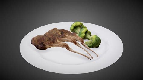 Lamb Steak Buy Royalty Free 3d Model By Fangzhangmnm D38e806