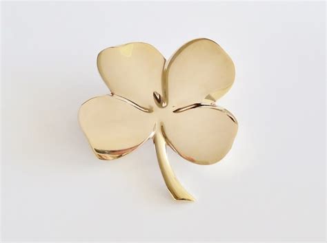 Golden Four Leaf Clover Wall Decor