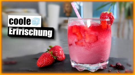 Pink Drink Das Trendgetr Nk Mit Erdbeeren Schnell Einfach Youtube