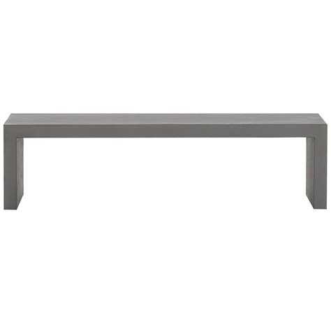 Beliani Banc De Jardin En Fibre Ciment Gris 150 Cm TARANTO Leroy Merlin