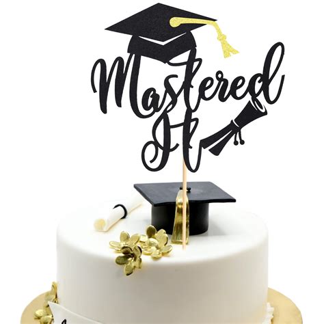 Arthsdite Pc Mastered It Cake Topper College Grad Class Of