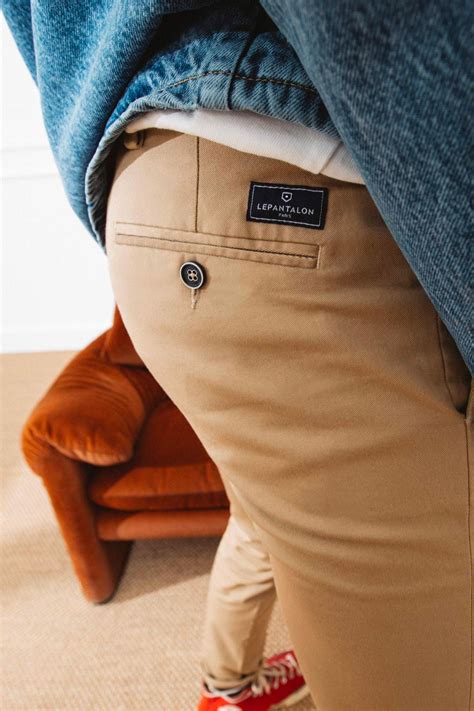 Pantalon Chino Beige Homme Lepantalon