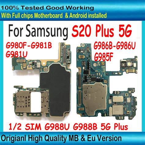 Carte M Re Originale D Bloqu E Pour Samsung Galaxy S20 Ultra Plus 5G