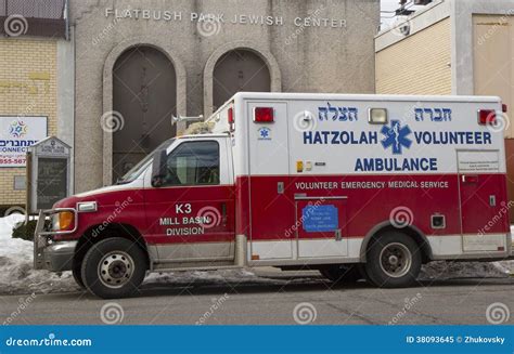 Hatzolah Volunteer Ambulance In Brooklyn, New York Editorial Image ...