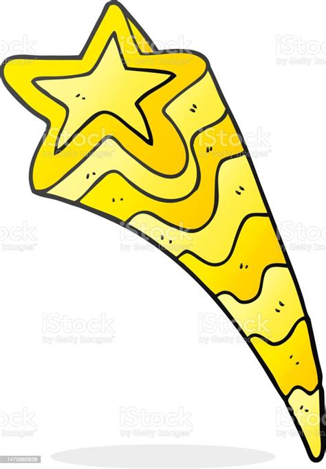 Freehand Drawn Cartoon Shooting Star Stock Illustration Download