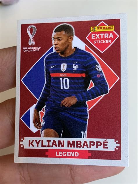 Figurinha Legend Mbappe Bordo Album Copa Do Mundo Item P