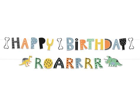 Baner Urodzinowy Happy Birthday Dinozaury 2 Szt Dobra Cena Sklep