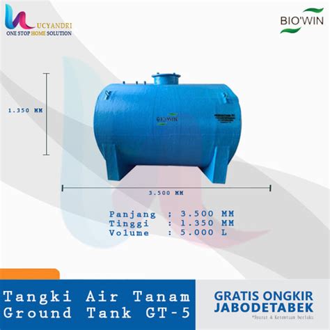 Jual Tangki Air Tanam 5000 L Toren Pendam Tandon Ground Tank Gt 5 Kab