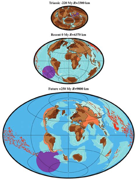 In Expanding Earth Paleogeography The Evolution Of The Mediterranean