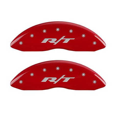 Set Of 4 Red Rt1 Truck Caliper Covers For 2011 2021 Dodge Durango By Mgp Ebay