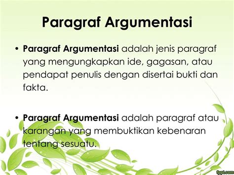 Ppt Menulis Paragraf Argumentasi Powerpoint Presentation Id 5590947 Riset