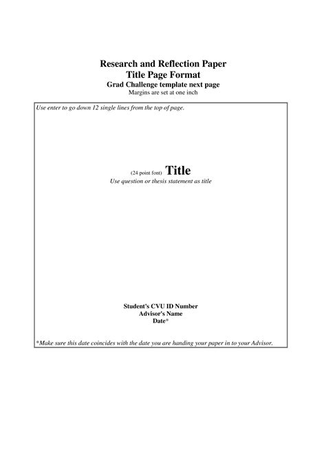 Research Title Page Format - Optimized Research Paper Title