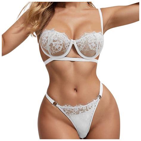 Jessdjexs Women S Bodysuit Lingerie Sexy Lace Wrapped Breast Sexy