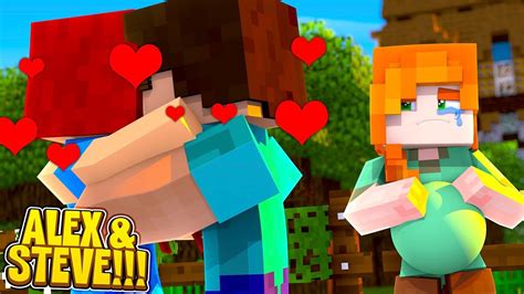 Minecraft Steve And Alex Kissing