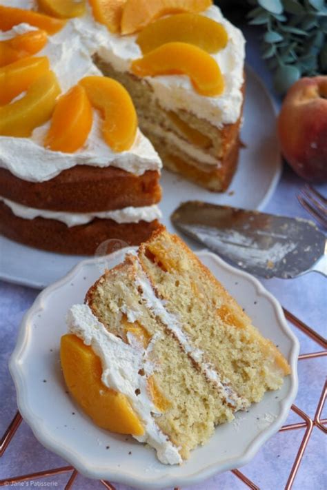 Peaches And Cream Cake Jane S Patisserie