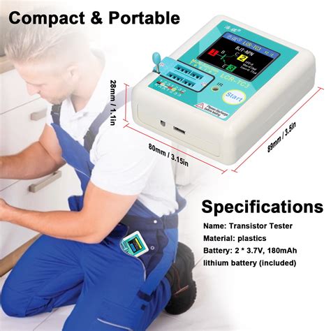 GoolRC Transistor Tester Npn Pnp Zener Diode Pnp Resistor Diode Tester