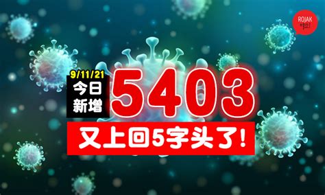 又又又升了！大马今日新增5403宗新病例⚡再度重返5字头！