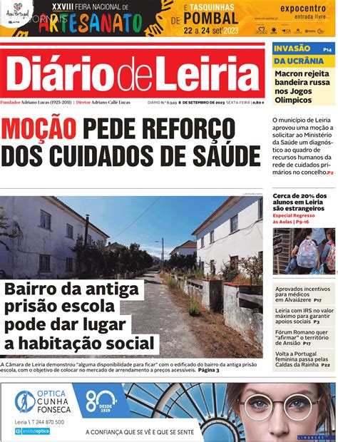 Di Rio De Leiria Set Jornais E Revistas Sapo Pt Ltima