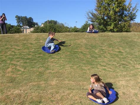 Grass Sledding Grass Backyard Sled