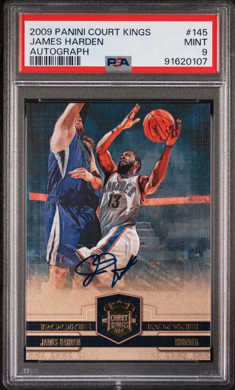 Panini Court Kings Rookie Auto James Harden Rc Psa